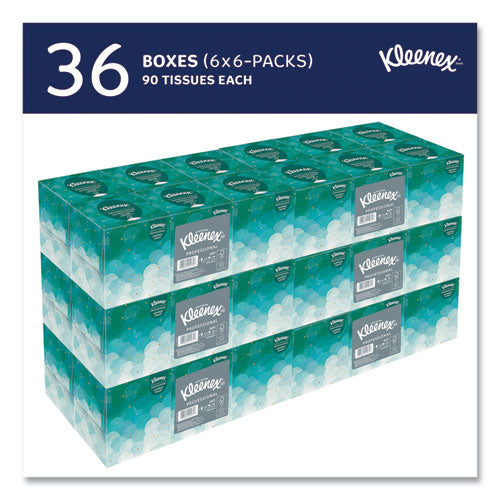 Image of Kleenex® 21271 Professional Facial Tissue, Pop-Up Box, 2-Ply, 95 Sheets/Box, 6 Boxes/Pack, 6 Packs/Carton