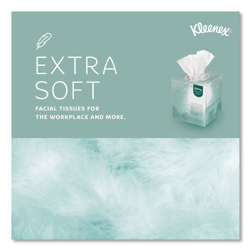 Image of Kleenex® 21272 Naturals Facial Tissue for Business, BOUTIQUE POP-UP Box, 2-Ply, White, 90 Sheets/Box, 36 Boxes/Carton