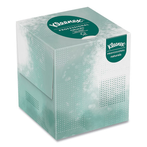Image of Kleenex® 21272 Naturals Facial Tissue for Business, BOUTIQUE POP-UP Box, 2-Ply, White, 90 Sheets/Box, 36 Boxes/Carton