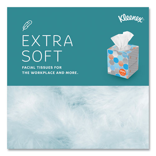 Image of Kleenex® 21286 Boutique Anti-Viral Facial Tissue, Pop-Up Box, 3-Ply, White, 55 Sheets/Box, 3 Boxes/Pack
