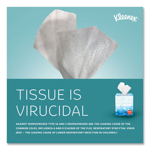 Image of Kleenex® 21286 Boutique Anti-Viral Facial Tissue, Pop-Up Box, 3-Ply, White, 55 Sheets/Box, 3 Boxes/Pack