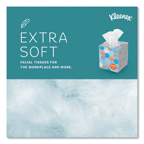 Image of Kleenex® 21286 Boutique Anti-Viral Facial Tissue, Pop-Up Box, 3-Ply, White, 55 Sheets/Box, 3 Boxes/Pack, 4 Packs/Carton
