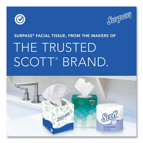 Image of Surpass® 21390 Facial Tissue for Business, 2-Ply, White, 125 Sheets/Box, 60 Boxes/Carton