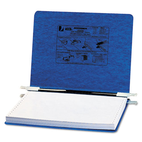 Image of ACCO A7054133A Presstex Covers With Storage Hooks, 2 Posts, 6" Capacity, 12 X 8.5, Dark Blue