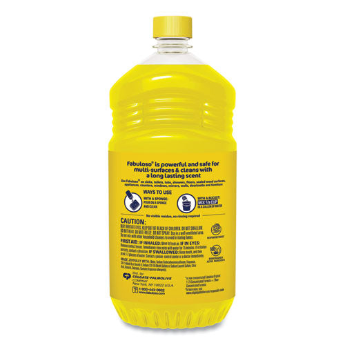 Image of Fabuloso® MX06157A Multi-Use Cleaner, Refreshing Lemon Scent, 56 oz Bottle, 6/Carton