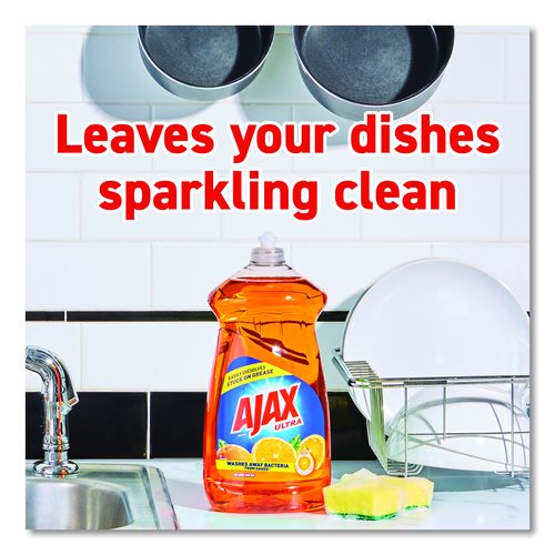 Image of Ajax® Dish Detergent, Orange Scent, 90 oz Bottle, 4/Carton