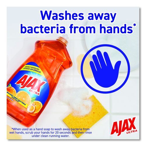 Image of Ajax® Dish Detergent, Orange Scent, 90 oz Bottle, 4/Carton