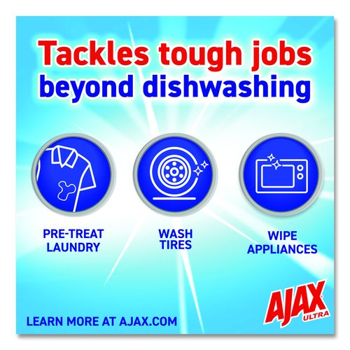 Image of Ajax® Dish Detergent, Orange Scent, 90 oz Bottle, 4/Carton