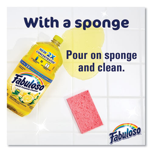 Image of Fabuloso® MX06157A Multi-Use Cleaner, Refreshing Lemon Scent, 56 oz Bottle, 6/Carton