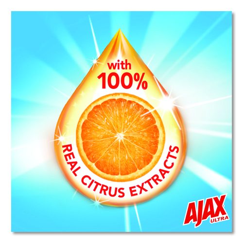 Image of Ajax® Dish Detergent, Orange Scent, 90 oz Bottle, 4/Carton