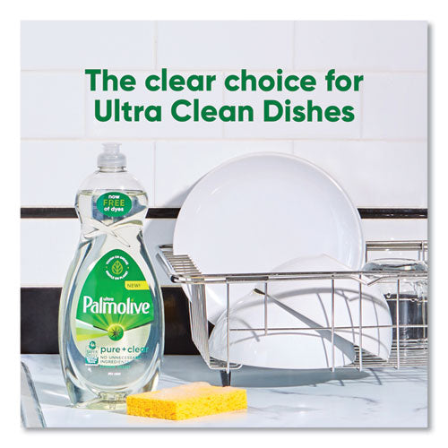 Image of Palmolive® US04272A Pure + Clear Dishwashing Liquid, Spring Fresh, 32.5 oz Bottle, 9/Carton
