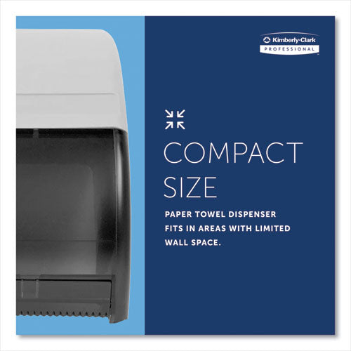 Image of Kimberly-Clark Professional 09746 Omni Roll Towel Dispenser, 10.5 x 10 x 10, Smoke Gray