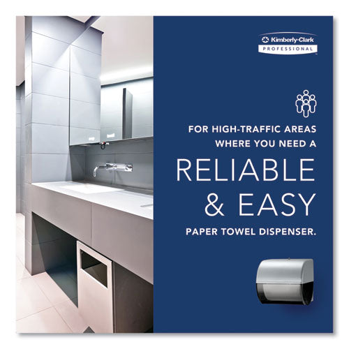 Image of Kimberly-Clark Professional 09746 Omni Roll Towel Dispenser, 10.5 x 10 x 10, Smoke Gray