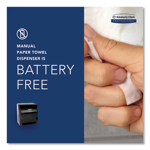 Image of Kimberly-Clark Professional 09765 Lev-R-Matic Roll Towel Dispenser, 13.75 x 9.25 x 11.75, Smoke