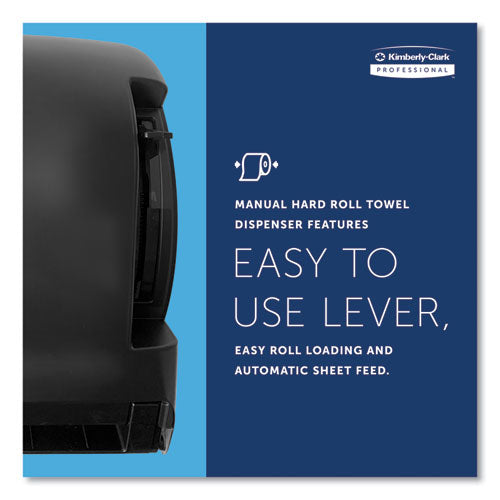 Image of Kimberly-Clark Professional 09765 Lev-R-Matic Roll Towel Dispenser, 13.75 x 9.25 x 11.75, Smoke