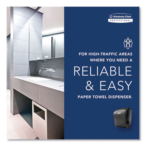 Image of Kimberly-Clark Professional 09765 Lev-R-Matic Roll Towel Dispenser, 13.75 x 9.25 x 11.75, Smoke