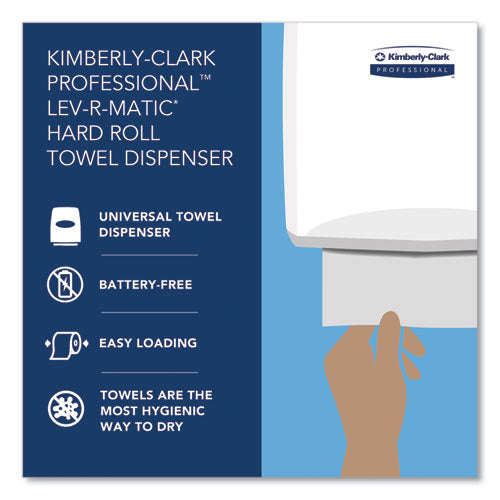 Image of Kimberly-Clark Professional 09765 Lev-R-Matic Roll Towel Dispenser, 13.75 x 9.25 x 11.75, Smoke