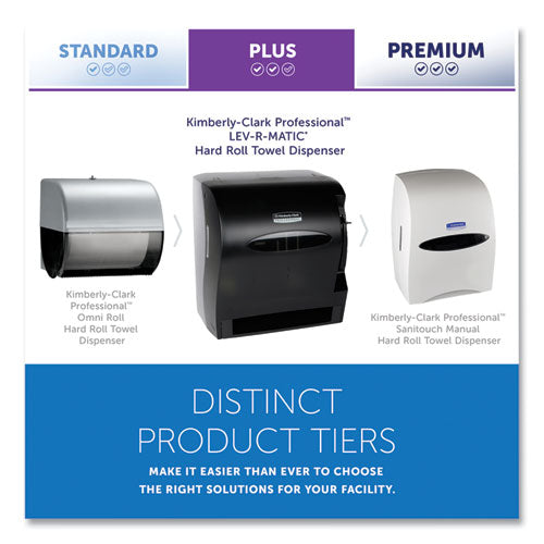 Image of Kimberly-Clark Professional 09765 Lev-R-Matic Roll Towel Dispenser, 13.75 x 9.25 x 11.75, Smoke