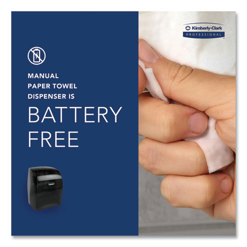 Image of Kimberly-Clark Professional 09990 Sanitouch Hard Roll Towel Dispenser, For 1.5" Core, 12.63 x 10.2 x 16.13, Smoke