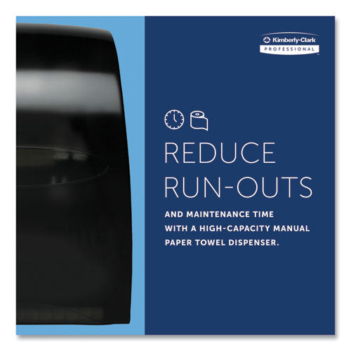 Image of Kimberly-Clark Professional 09990 Sanitouch Hard Roll Towel Dispenser, For 1.5" Core, 12.63 x 10.2 x 16.13, Smoke