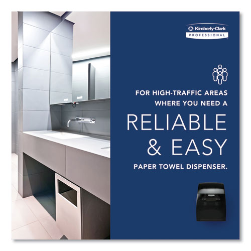 Image of Kimberly-Clark Professional 09990 Sanitouch Hard Roll Towel Dispenser, For 1.5" Core, 12.63 x 10.2 x 16.13, Smoke
