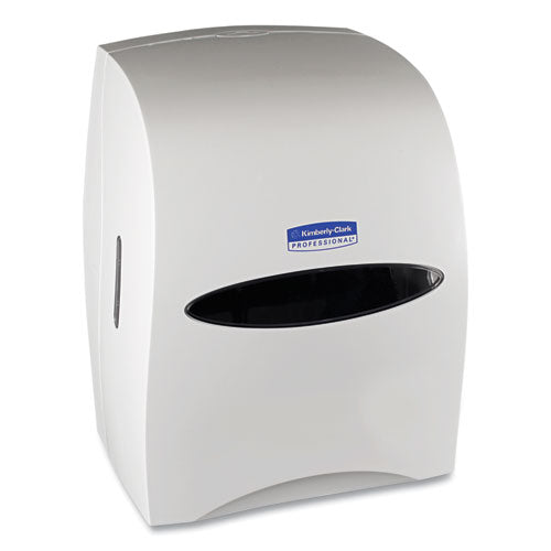 Image of Kimberly-Clark Professional 09991 Sanitouch Hard Roll Towel Dispenser, For 1.5" Core, 12.63 x 10.2 x 16.13, White