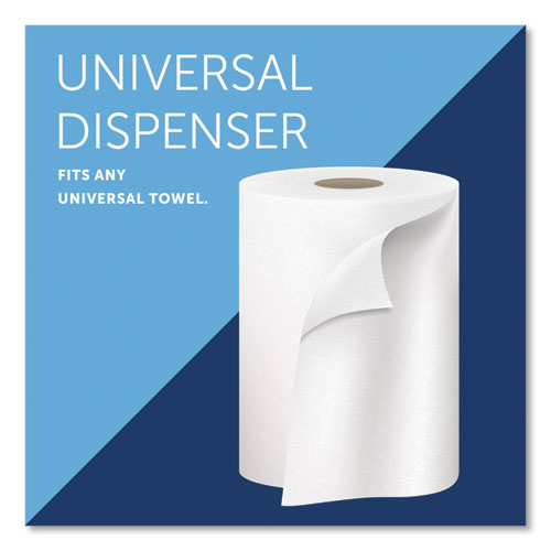 Image of Kimberly-Clark Professional 09991 Sanitouch Hard Roll Towel Dispenser, For 1.5" Core, 12.63 x 10.2 x 16.13, White