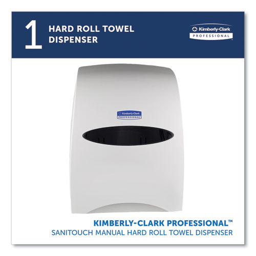 Image of Kimberly-Clark Professional 09995 Sanitouch Hard Roll Towel Dispenser For 1.75" Core, 12.63 x 10.2 x 16.13, White