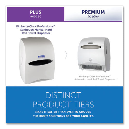 Image of Kimberly-Clark Professional 09995 Sanitouch Hard Roll Towel Dispenser For 1.75" Core, 12.63 x 10.2 x 16.13, White