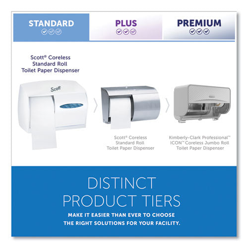 Image of Scott® 09605 Essential Coreless SRB Tissue Dispenser, 11 x 6 x 7.6, White