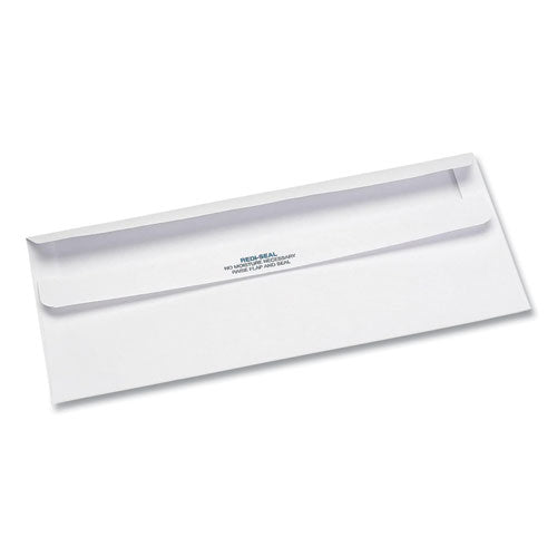 Image of Quality Park QUA21418 Redi-Seal Security-Tint Envelope, Address Window, #10, Commercial Flap, Redi-Seal Closure, 4.13 x 9.5, White, 500/Box