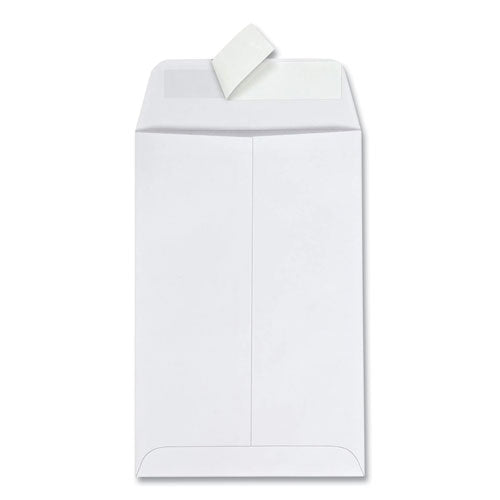 Image of Quality Park QUA44182 Redi-Strip Catalog Envelope, #1, Cheese Blade Flap, Redi-Strip Adhesive Closure, 6 x 9, White, 100/Box