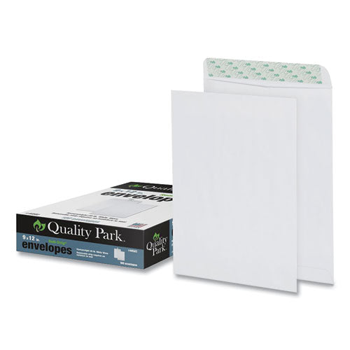 Image of Quality Park QUA44582 Redi-Strip Catalog Envelope, #10 1/2, Cheese-Blade Flap, Redi-Strip Adhesive Closure, 9 x 12, White, 100/Box