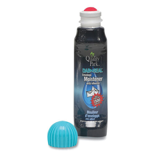 Image of Quality Park QUA46065 Envelope Moistener with Adhesive, 50 mL, Green