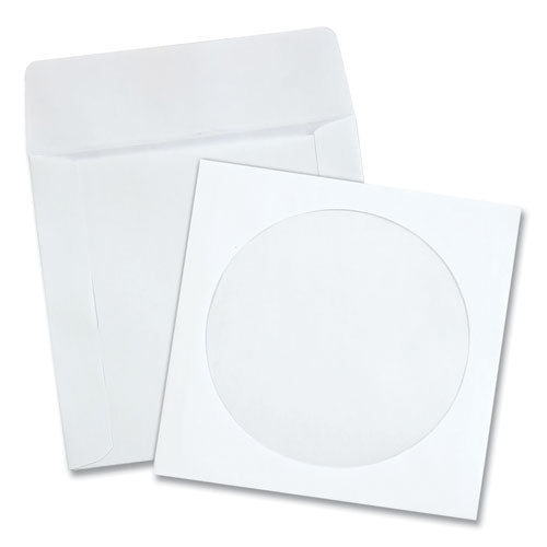 Image of Quality Park QUA62903 CD/DVD Sleeves, 1 Disc Capacity, White, 100/Box