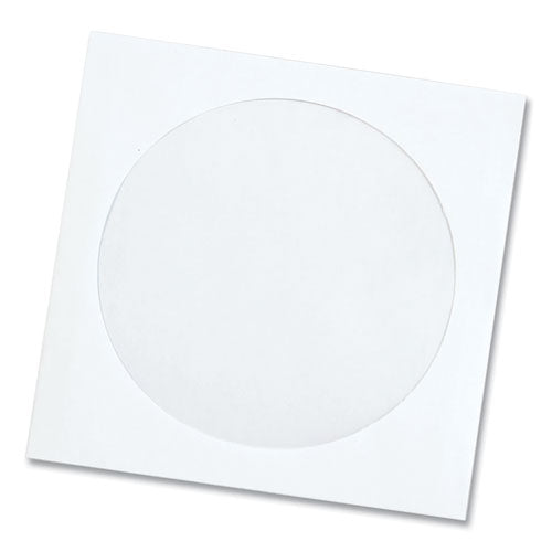 Image of Quality Park QUA62903 CD/DVD Sleeves, 1 Disc Capacity, White, 100/Box