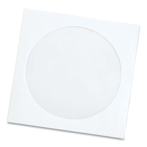 Image of Quality Park QUA62903 CD/DVD Sleeves, 1 Disc Capacity, White, 100/Box