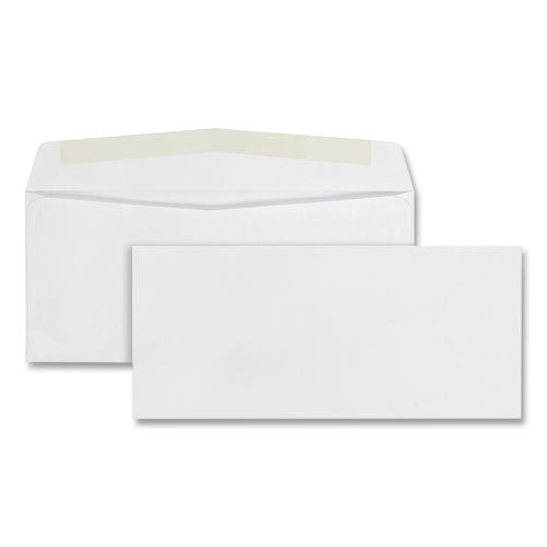 Image of Quality Park QUA90020 Business Envelope, #10, Commercial Flap, Side Seam, Gummed Closure, 24 lb Bond Weight Paper, 4.13 x 9.5, White, 500/Box