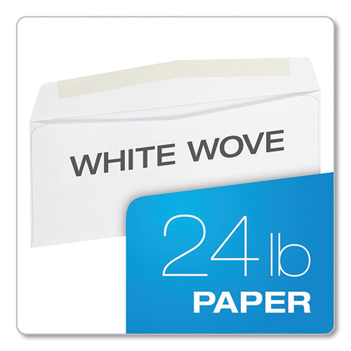 Image of Quality Park QUA90020 Business Envelope, #10, Commercial Flap, Side Seam, Gummed Closure, 24 lb Bond Weight Paper, 4.13 x 9.5, White, 500/Box