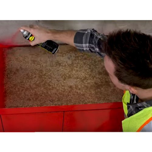 Image of Rust-Oleum® V2163838 Hard Hat High Performance V2100 System Rust Preventive Enamel Spray Paint, Flat Safety Red, 15 oz Aerosol Can, 6/Carton