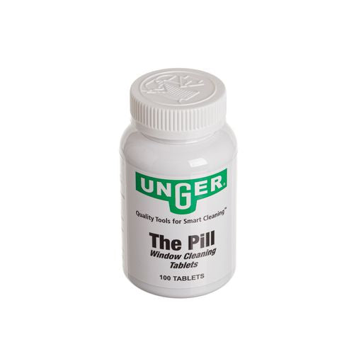 Image of Unger® UNGPLBTL Pill Window Cleaning Tablets, 100/Bottle, 12/Carton