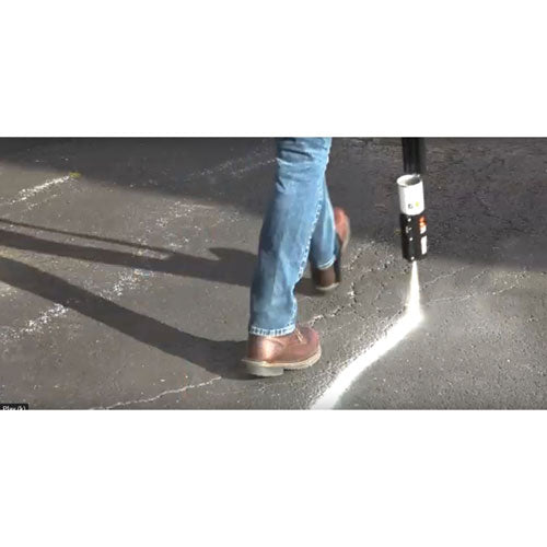 Image of Rust-Oleum® 203027V Industrial Choice M1600 System Solvent-Based Precision Line Marking Paint, Flat Fluorescent Orange, 17 oz Aerosol Can, 12/CT