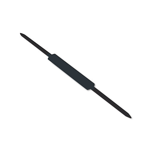 Image of ACCO A7070011K Premium Self-Adhesive Two-Prong Paper Fastener Bases, 1" Capacity, 2.75" Center to Center, Silver, 100/Box