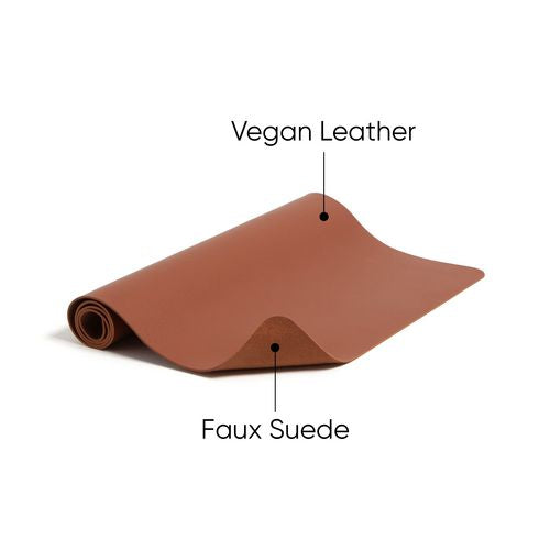 Image of Smead Vegan Leather Desk Pads, 23.6" x 13.7", Brown
