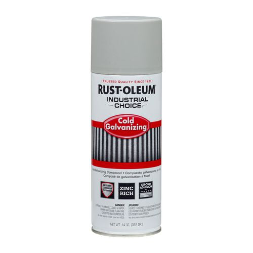 Image of Rust-Oleum® RST1685830CT Industrial Choice Galvanizing Compound Spray, Metallic, 14 oz Aerosol Can, 6/Carton