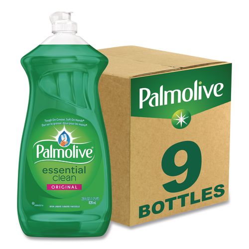 Image of Palmolive® US06022A Dish Soap Liquid, Fresh Scent, 28 oz Bottle, 9/Carton
