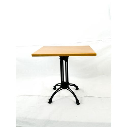 Image of JMC Furniture 1063636D Solid Wood Tables, Cast Iron Base, Square, 36w x 36d x 29.75h, Natural