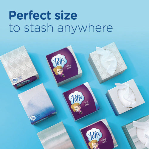 Image of Puffs® 80374519 Ultra Soft Facial Tissue, 2-Ply, White, 72 Sheets/Box, 24 Boxes/Carton