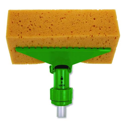 Image of Unger® UNGSP010 Fixi-Clamp Sponge, 8.5 x 4, 2.75" Thick, Yellow, 10/Carton