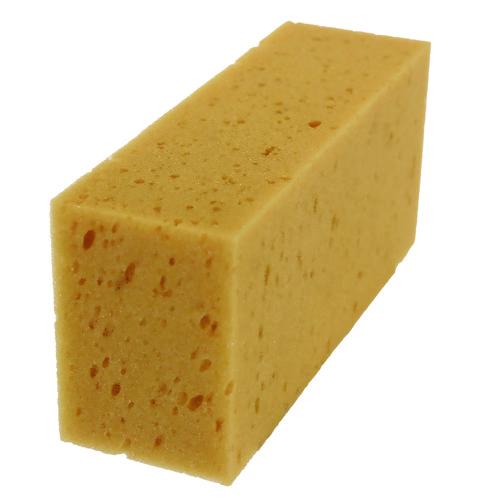 Image of Unger® UNGSP010 Fixi-Clamp Sponge, 8.5 x 4, 2.75" Thick, Yellow, 10/Carton